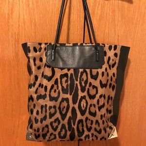 Alexander Wang prisma leopard calf hair tote
